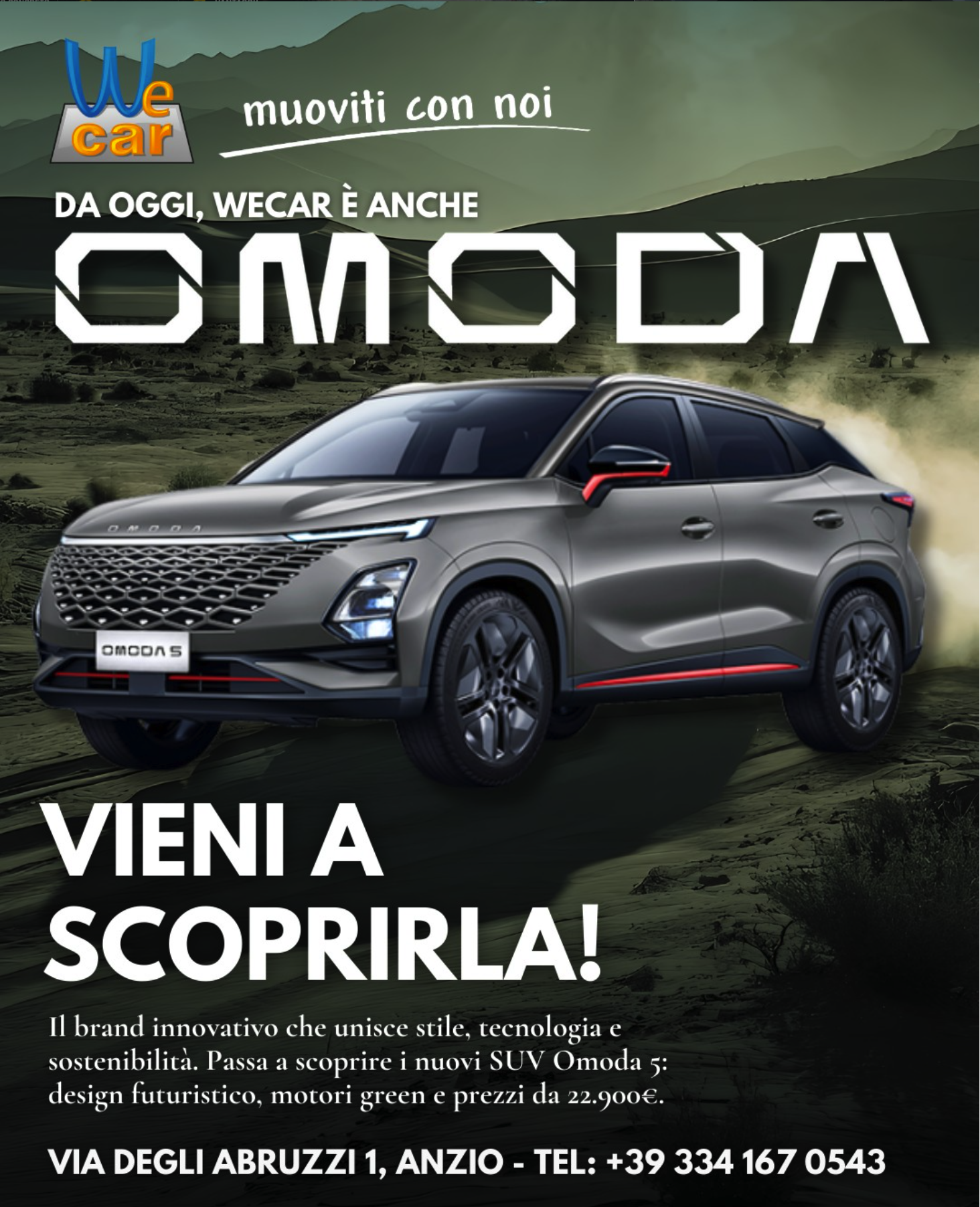 WEcar — Lancio nuovo brand Omoda