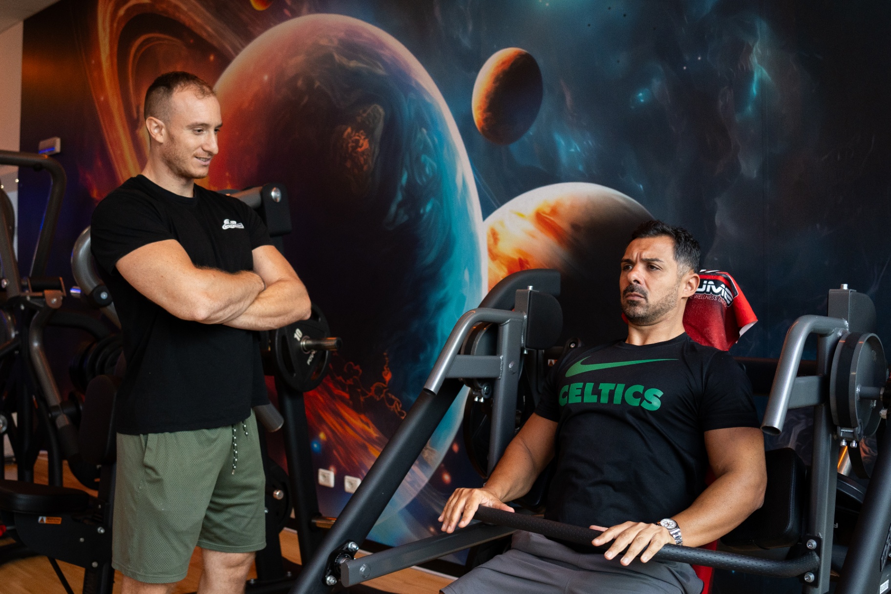 The Volume — sessione di leg press con personal trainer
