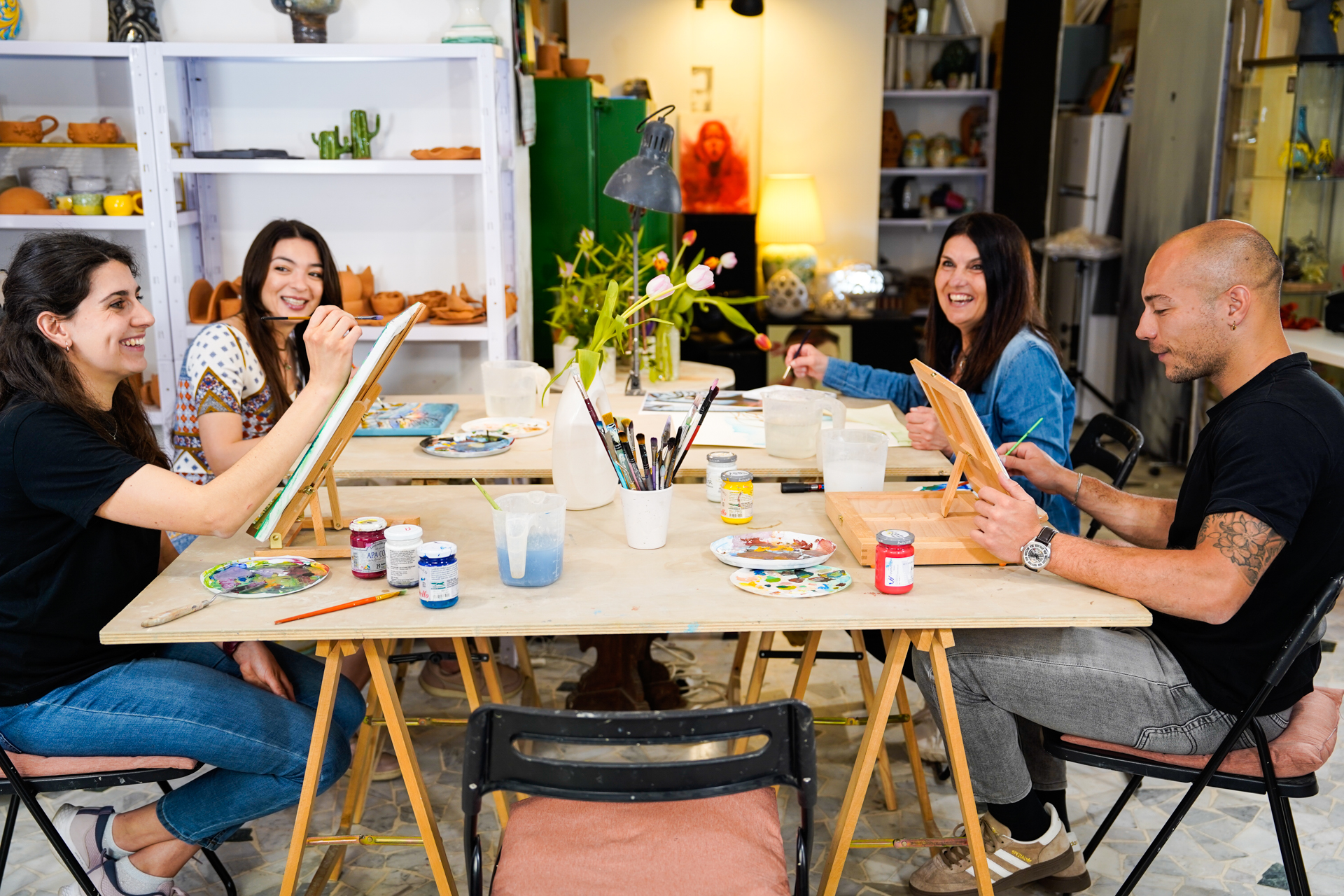 Il Codice dell'Arte — workshop di pittura in laboratorio